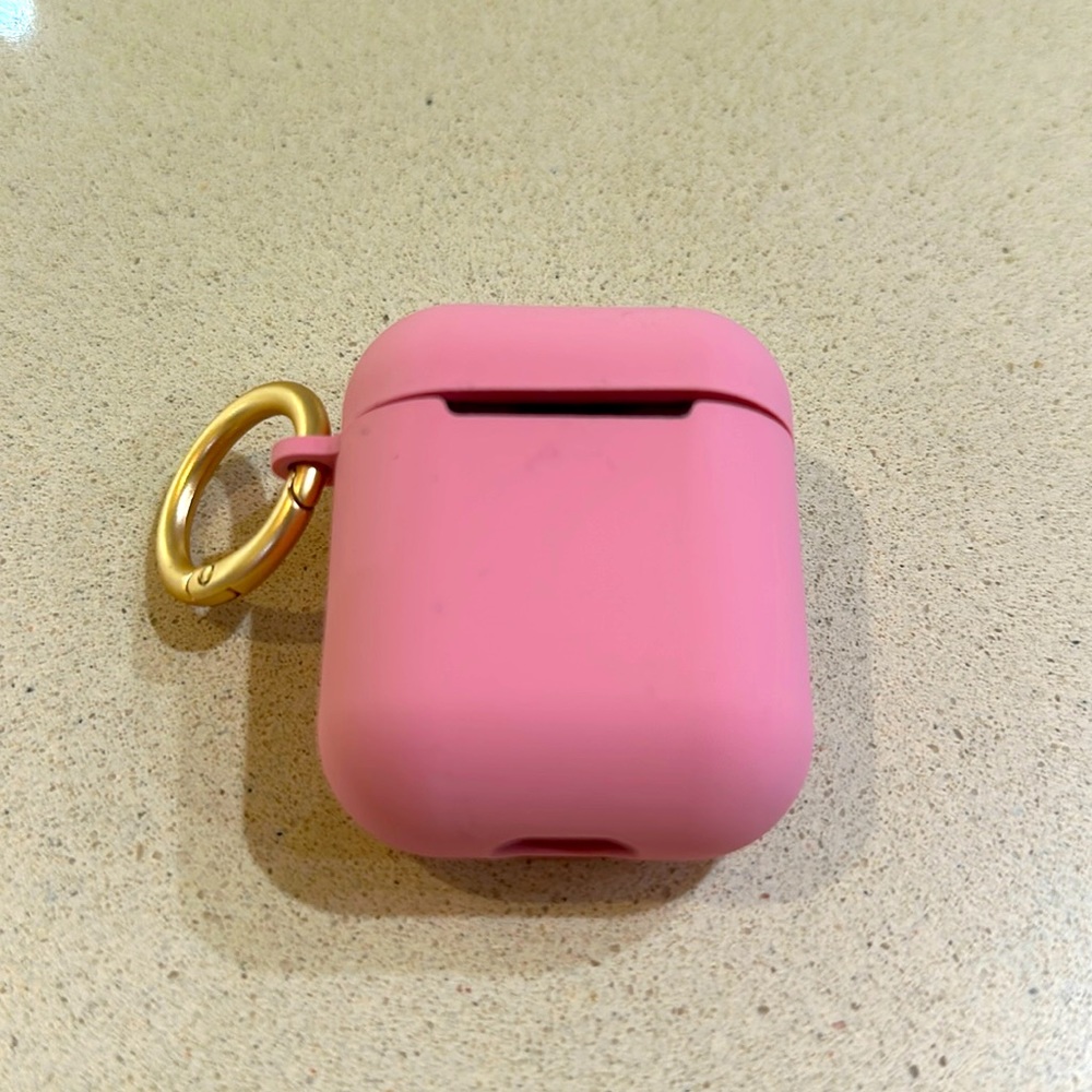 NWOT Premium Silicone Pink EarPods Case